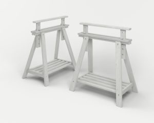 Caballetes blancos