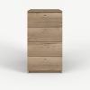 Nogal Nilo_Cajonera NEIL_4 cajones_Frontal