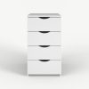 Blanco_Cajonera NICCOLO_4 Cajones_Frontal