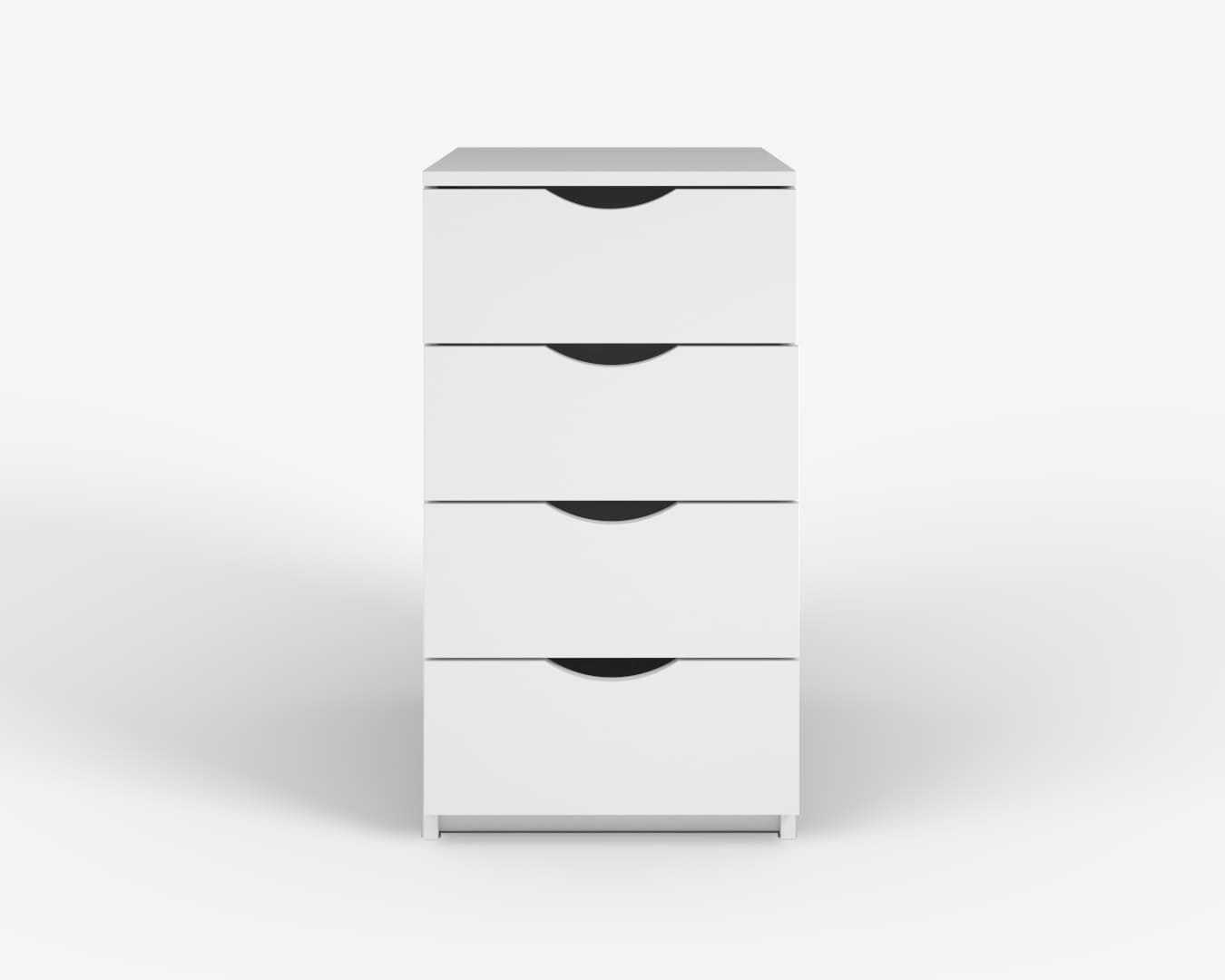 Blanco_Cajonera NICCOLO_4 Cajones_Frontal