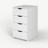 Blanco_Cajonera NICCOLO_4 Cajones_Lateral