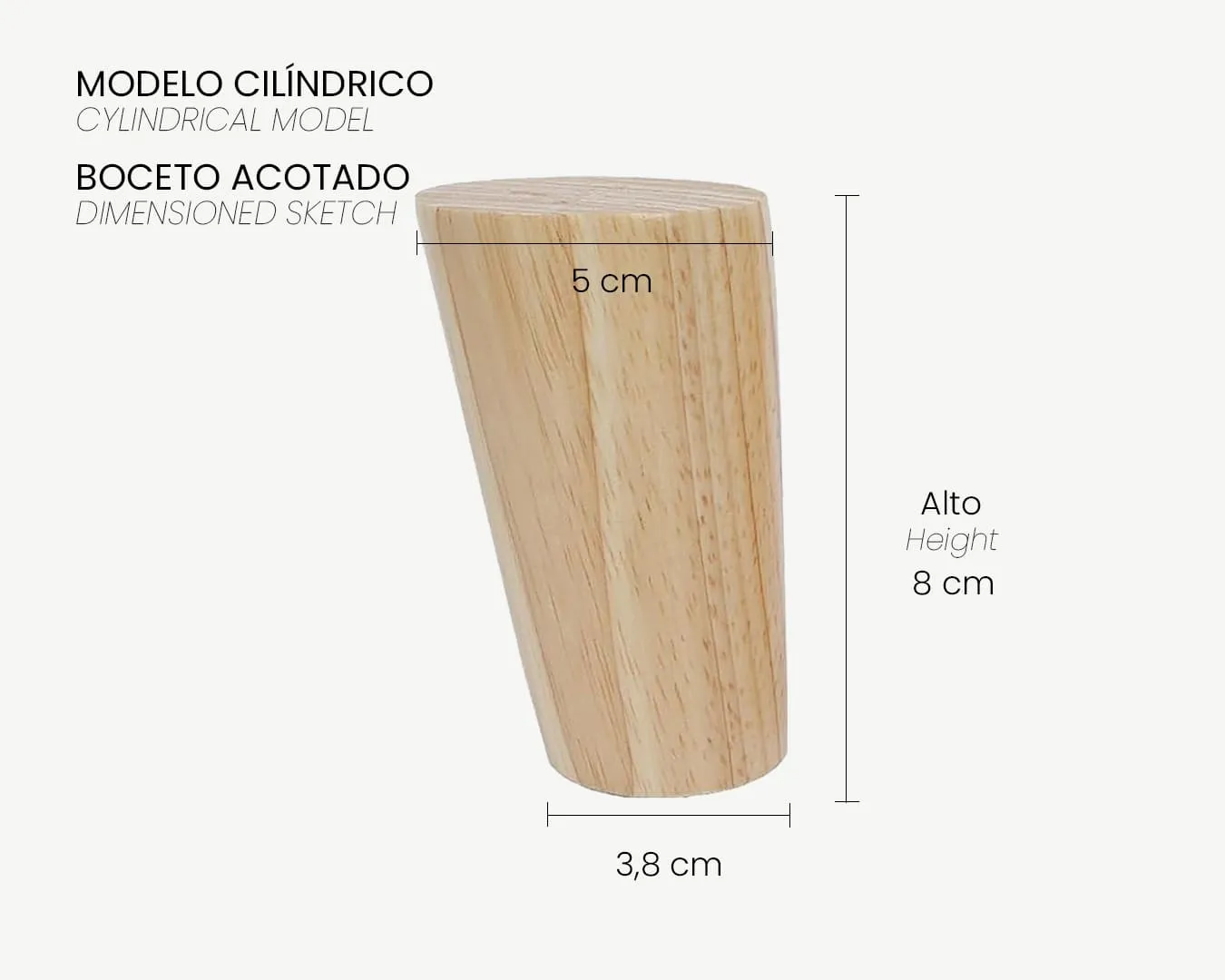 01_Boceto Acotado_Patas para KALLAX_Modelo CILÍNDRICO