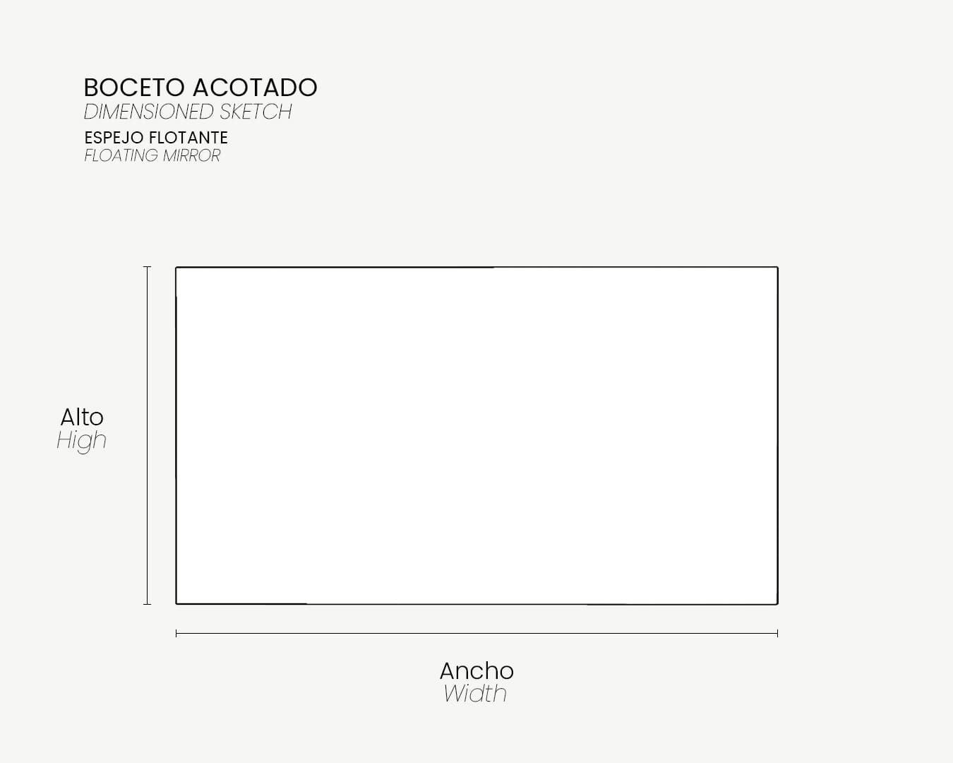 04_Boceto Acotado_Espejo FLOTANTE