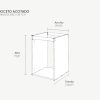 00_Boceto Acotado_Mueble Bajo de Cocina_Fregadero
