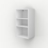 Mueble Alto de Cocina_90cm_Dos Baldas_Lateral