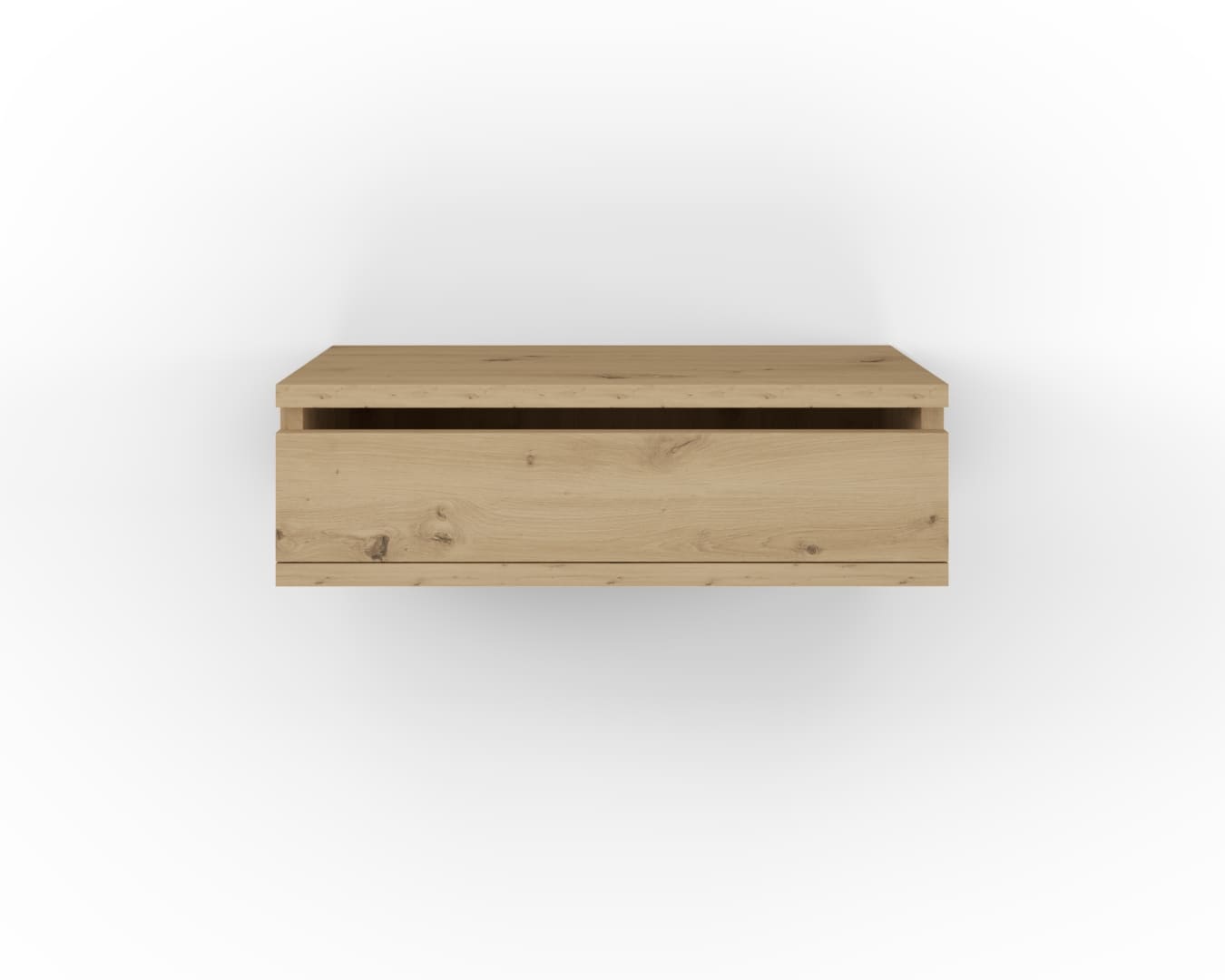 Roble Amazonas_Mesita Rossini Frontal 1 cajon