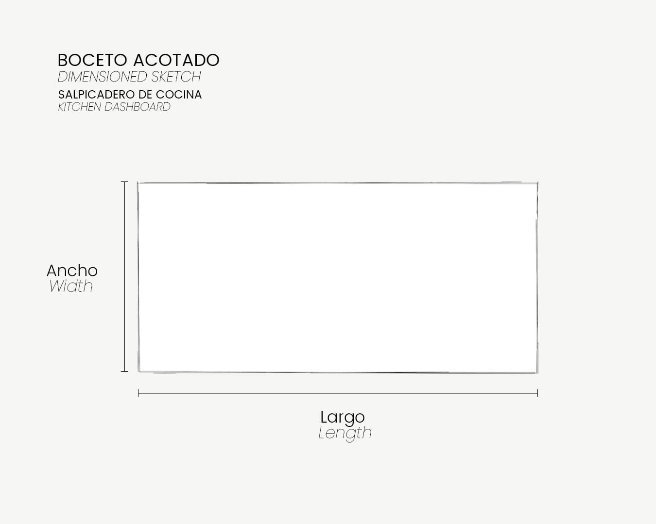 04_Boceto Acotado_Salpicadero de cocina