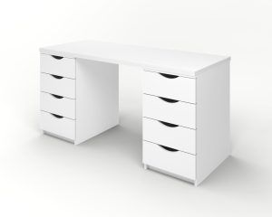 Escritorio con dos cajoneras