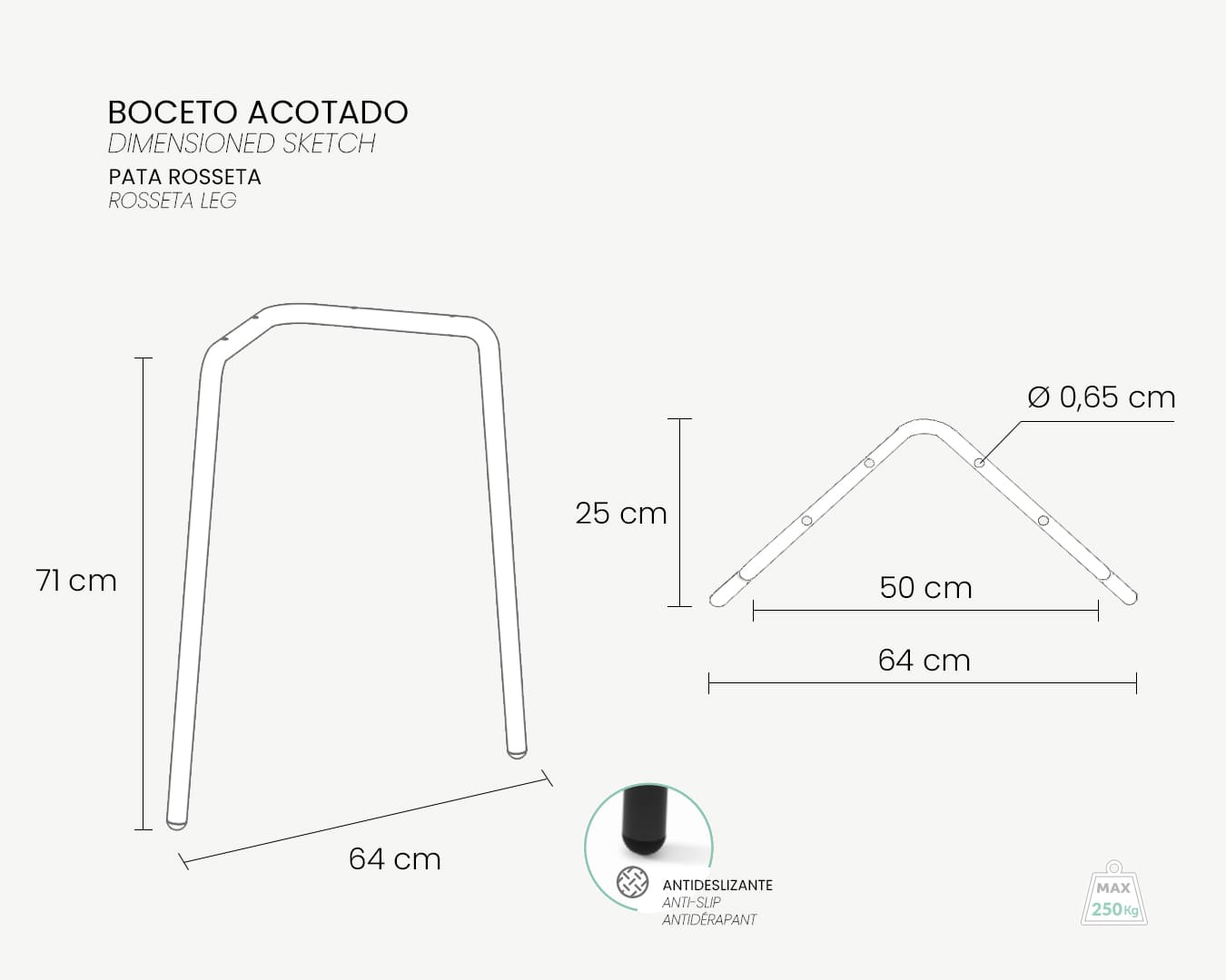 04_Boceto Acotado_Pata ROSSETA