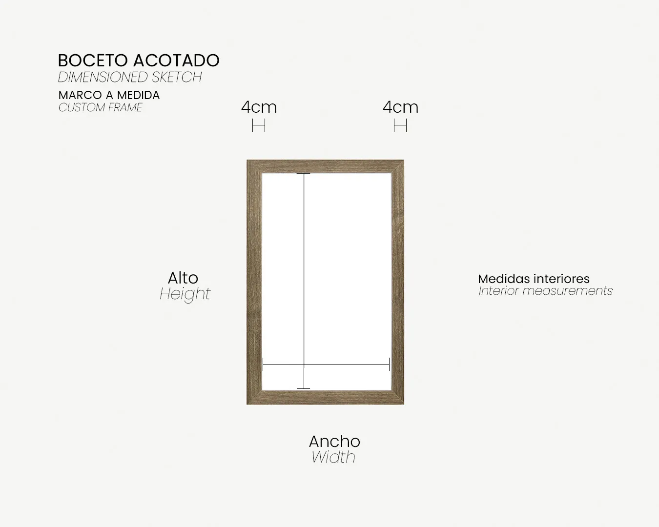 04_Boceto Acotado_Marco a medida-188-Nogal_