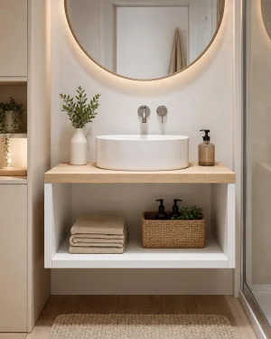 Mueble de baño pequeño a medida