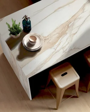 Encimera laminada compacta de cocina a medida