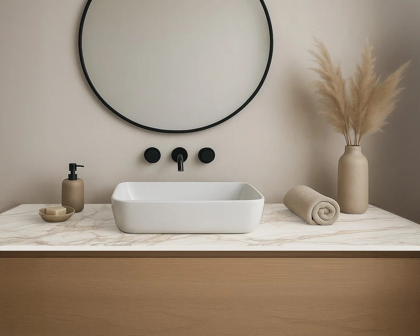 00_Composición_Encimera de Baño_Laminado Compacto_ALVIC - Bernini