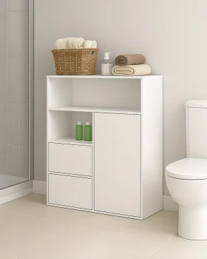 Mueble auxiliar de baño a medida