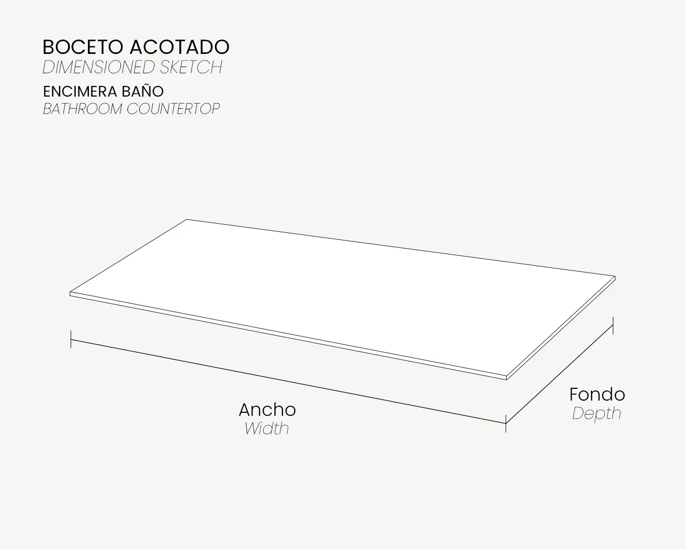04_Boceto Acotado_Encimera Baño