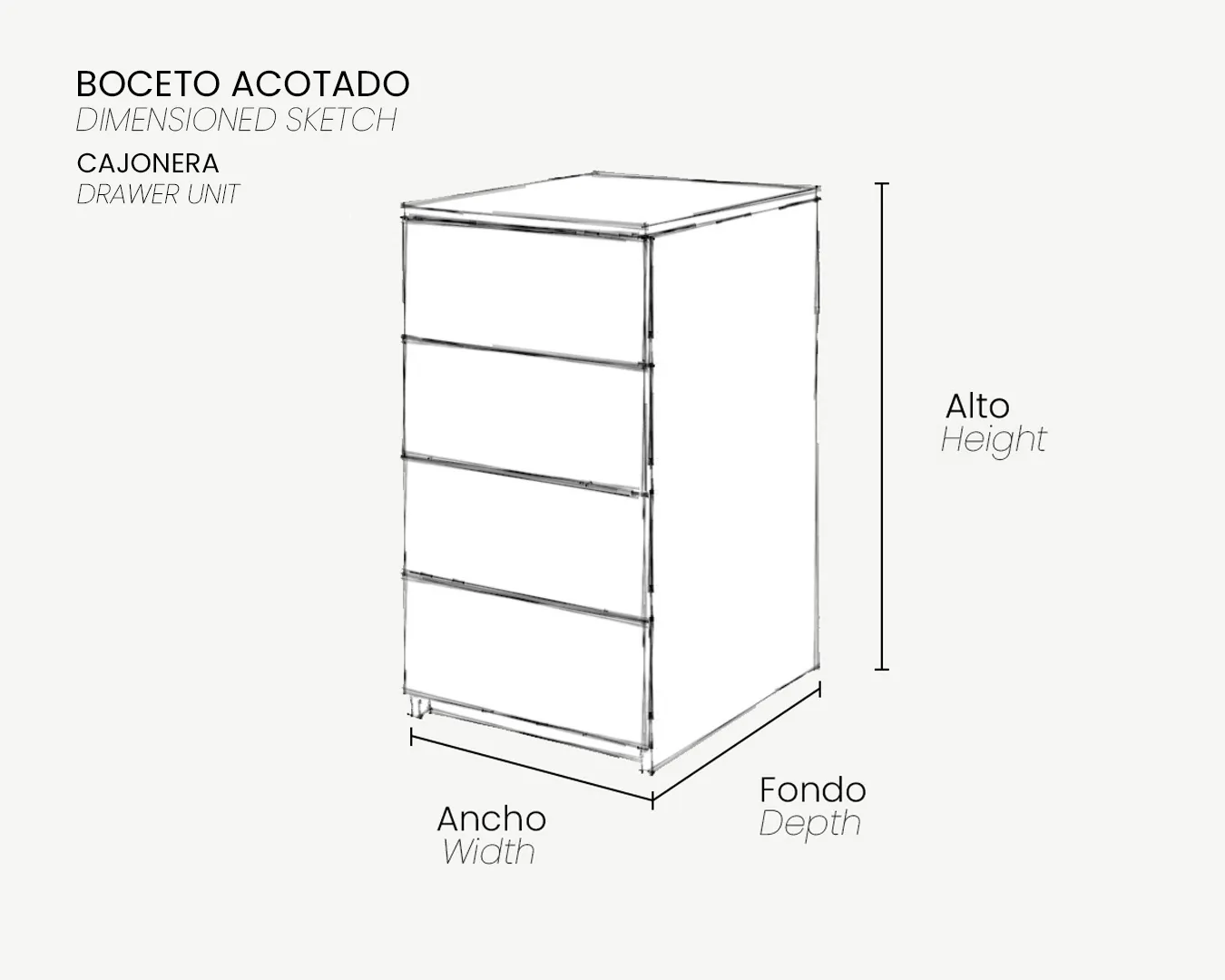 00_Boceto Acotado_Cajonera BASIC_4 cajones_11zon
