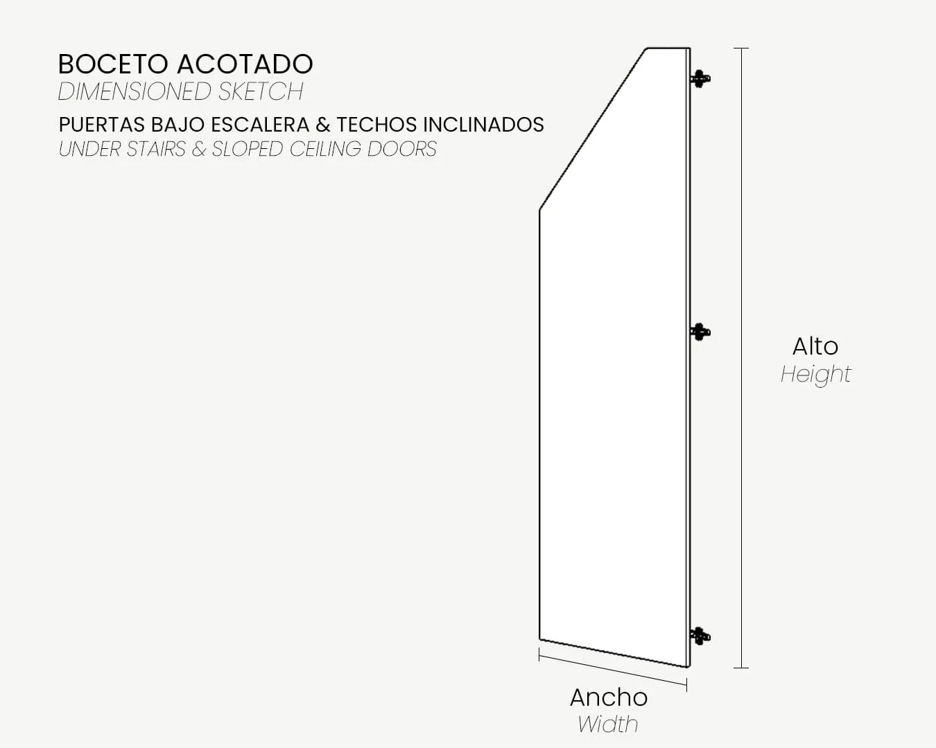 04_Boceto Acotado_Puerta Bajo Escalera
