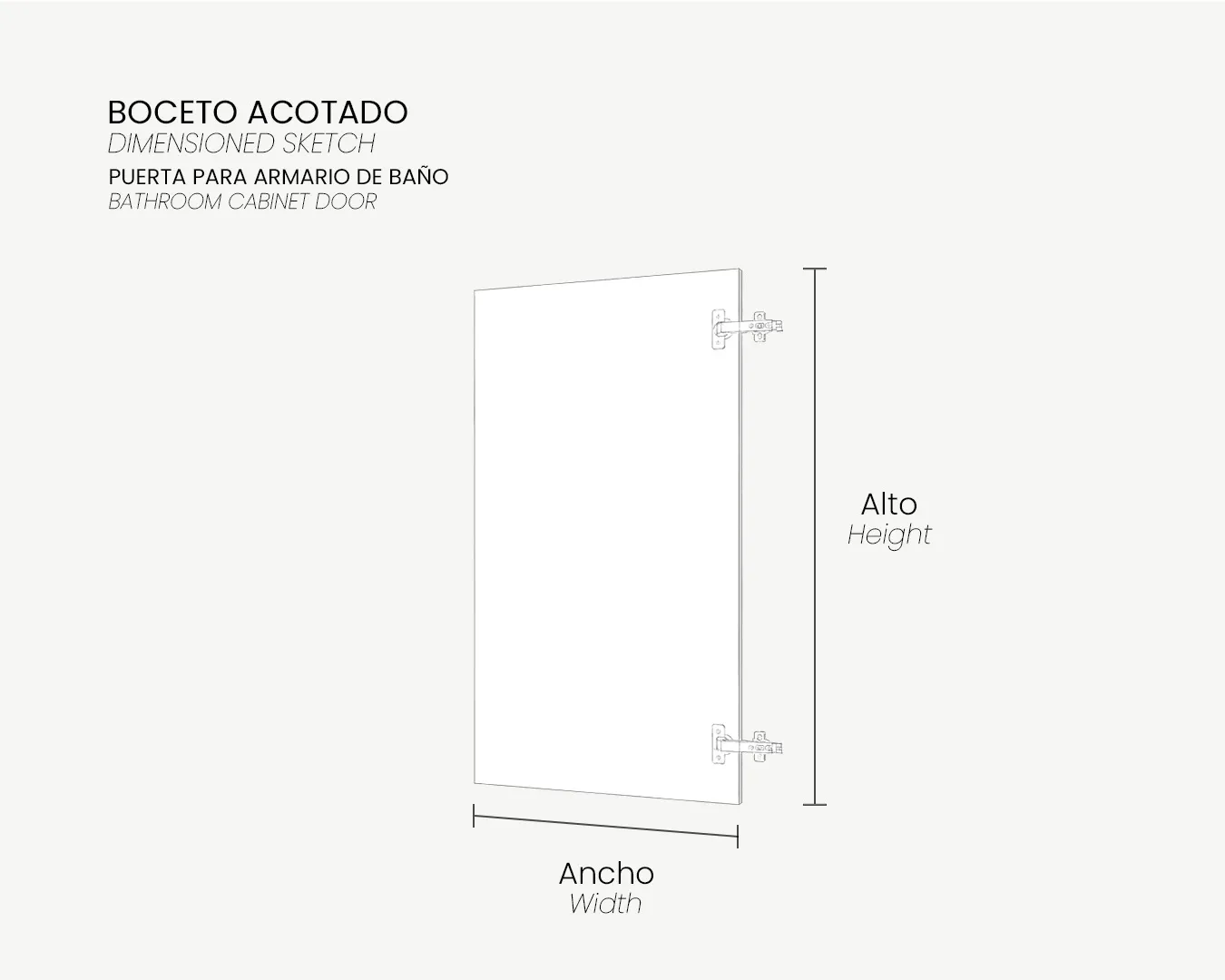 04_Boceto Acotado_Puerta-Baño