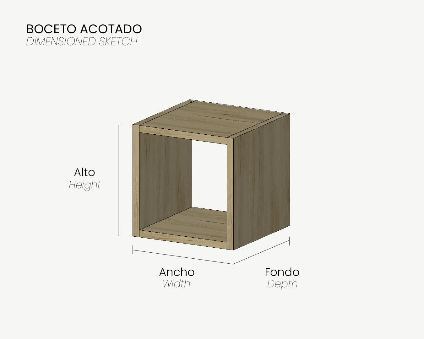 04_Boceto Acotado_Cubo_Sin trasera