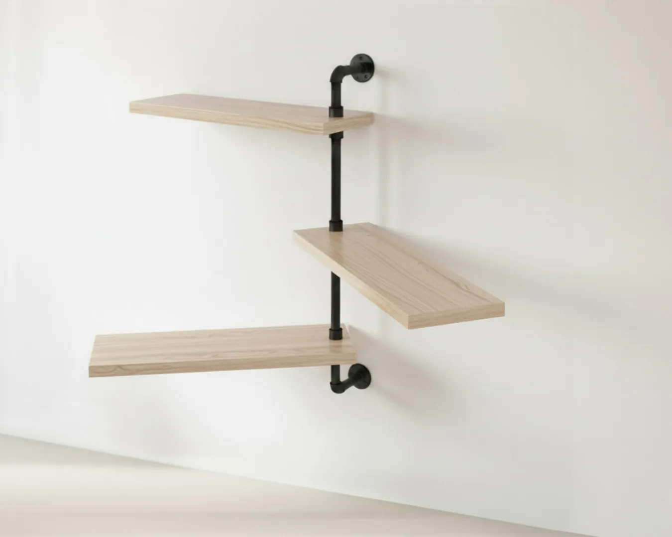 Soporte pared FUNK para baldas - Roble Verso_11zon