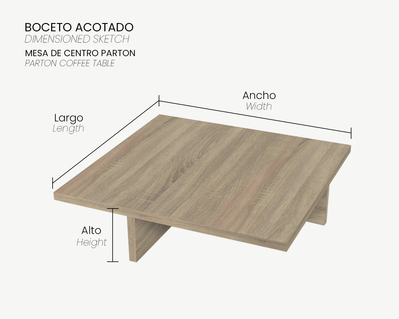 04_Boceto Acotado_Mesa de centro de melamina PARTON_11zon