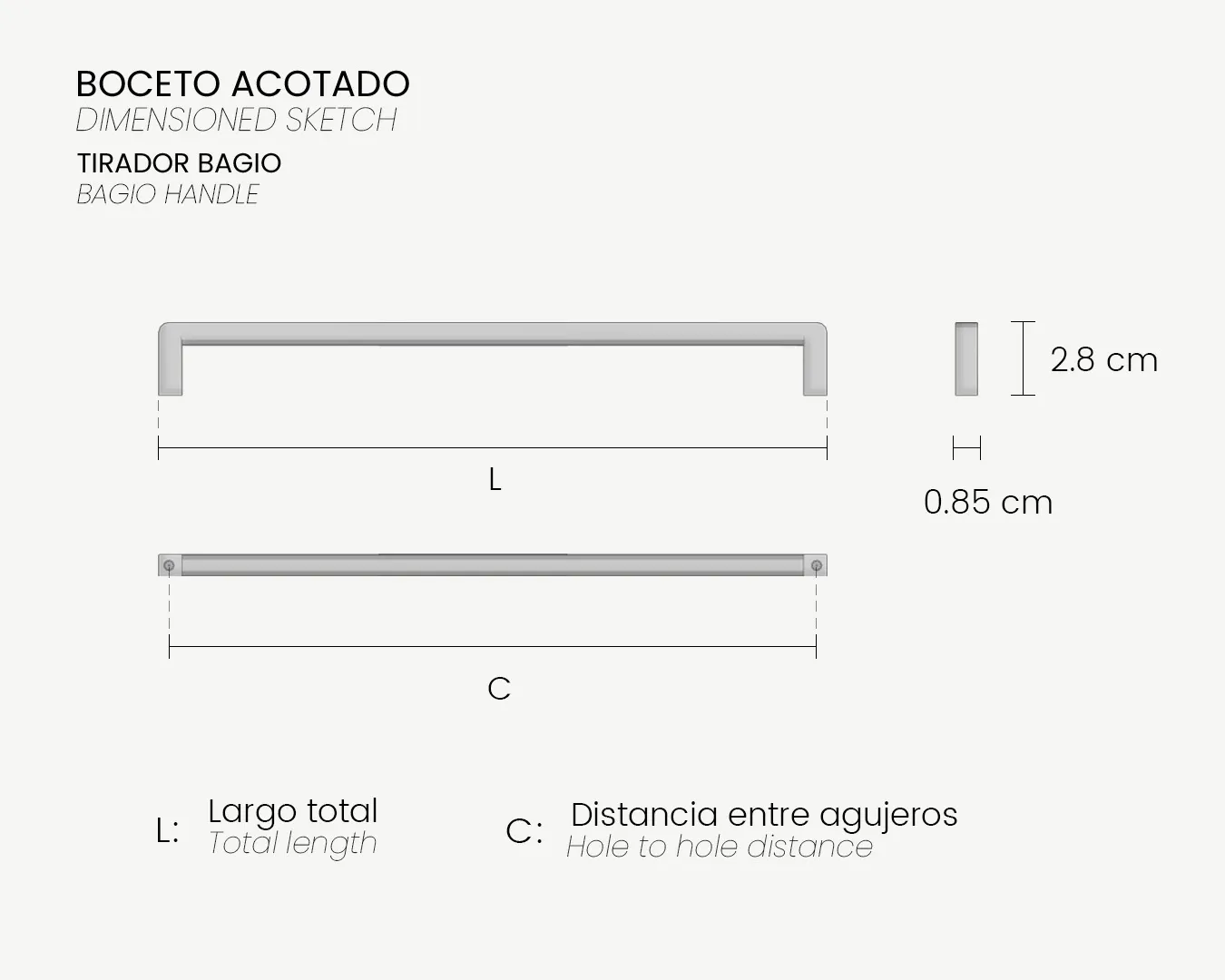 00_Boceto Acotado_Tirador BAGIO