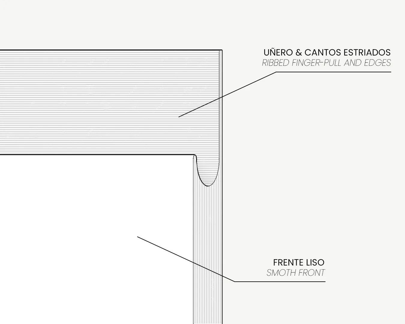 04_Detalle_Puerta de cocina FINGERPULL_MATTDECO_Canto Estriado