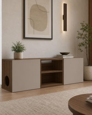 Mueble de tv para gatos