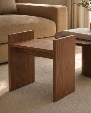 Banqueta baja madera VILDA