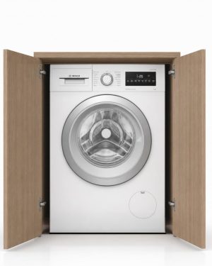 Mueble cubre lavadora con puertas