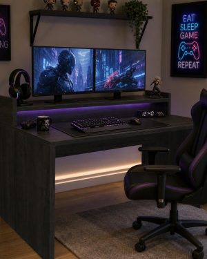 Escritorio con soporte para monitor a medida