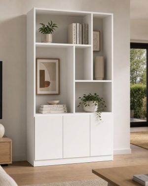 Mueble de salón estante con tres puertas