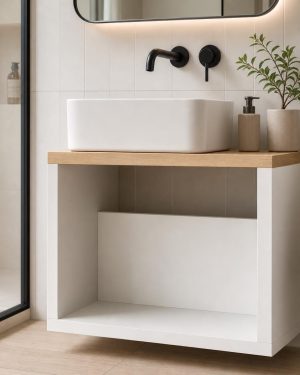 Mueble de baño pequeño a medida