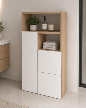 Mueble auxiliar de baño a medida