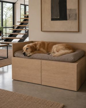 Cama para perro tipo diván con almacenaje PAW