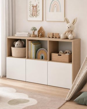 Estantería infantil de seis cubos KLONS