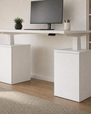 Archivador de escritorio para ocultar pata motorizada de escritorio