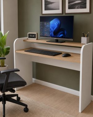 Escritorio con elevador de monitor KLIBBO