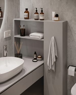 Estantería lateral lavabo SCENA