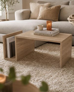 Mesa de centro con revistero BLOSS