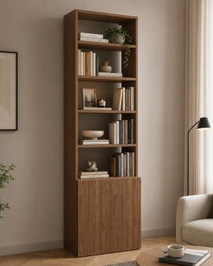 Estantería librería con almacenamiento