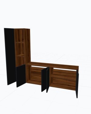 Mueble de tv y estanteria YUMI