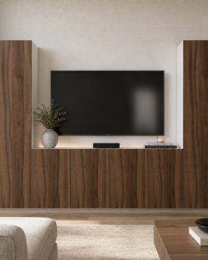 Mueble de tv y estantería doble YUMY