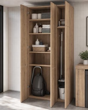 Mueble escobero y lavadero a medida