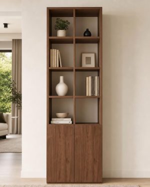 Estantería con mueble bajo a medida
