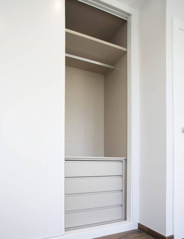 new modern cabinet with internal drawers